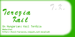 terezia kail business card